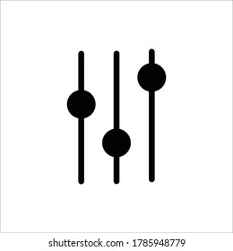 Setting Icon - Vector. Adjustable Sign and Symbol. For design, presentation, Website And Application Element.