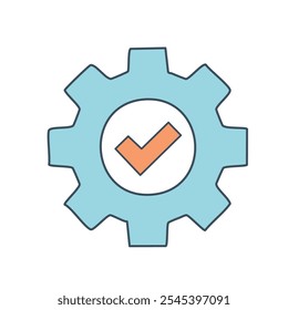 Setting icon vector art design