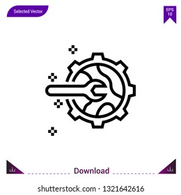 setting icon vector . Best modern, simple, isolated, application ,network-sharing icon , logo, flat icon for website design or mobile applications, UI / UX design vector format