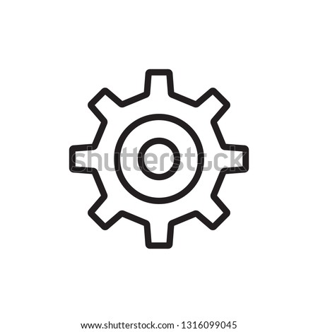 setting icon vector, cog, gear, tool