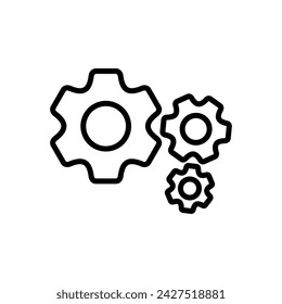 setting Icon Vector. Cog settings Icon Symbol