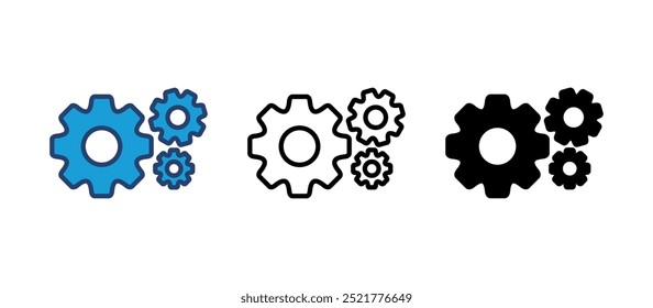 setting Icon Vector. Cog settings Icon Symbol