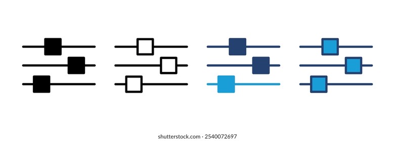 definindo o vetor de ícones. Símbolo de ícone de configurações de Cog