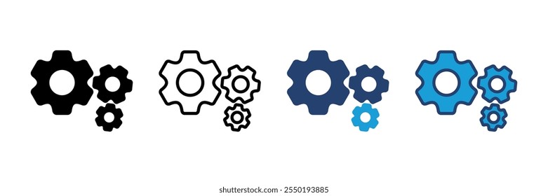 setting Icon Vector. Cog settings Icon Symbol