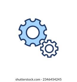 Setting icon vector. Cog sign and symbol. Gear Sign