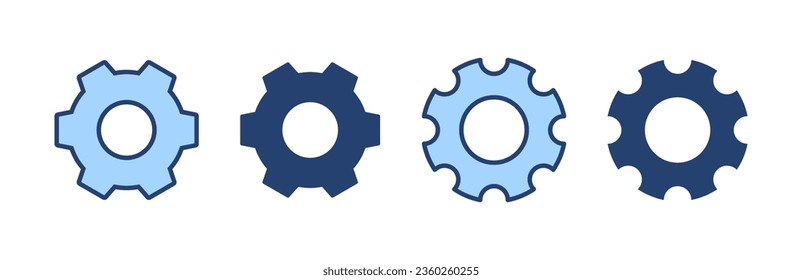 Setting icon vector. Cog sign and symbol. Gear Sign