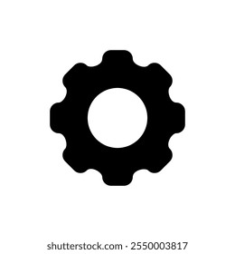 Setting icon vector. Cog sign and symbol. Gear Sign
