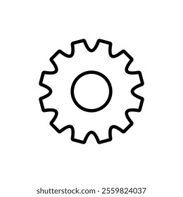 Setting icon vector. Cog sign and symbol. Gear Sign