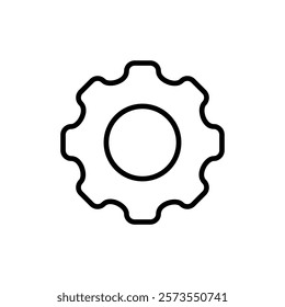 Setting icon vector. Cog sign and symbol. Gear Sign