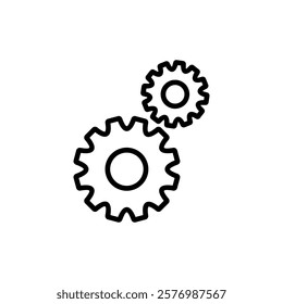 Setting icon vector. Cog sign and symbol. Gear Sign