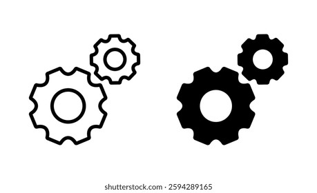 Setting icon vector. Cog sign and symbol. Gear Sign