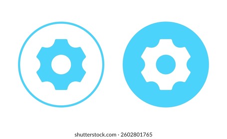 Setting icon vector. Cog sign and symbol. Gear Sign