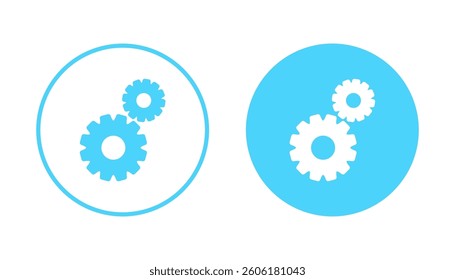 Setting icon vector. Cog sign and symbol. Gear Sign