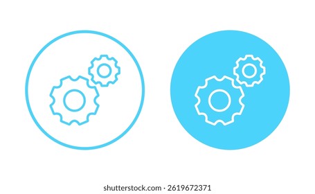 Setting icon vector. Cog sign and symbol. Gear Sign
