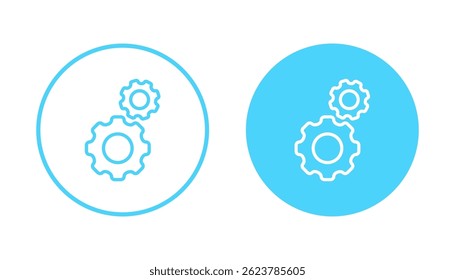 Setting icon vector. Cog sign and symbol. Gear Sign