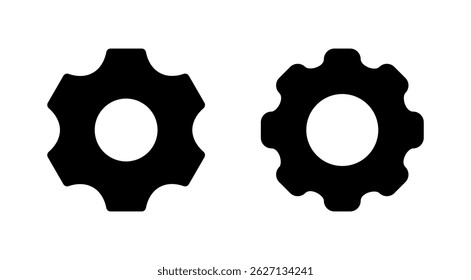Setting icon vector. Cog sign and symbol. Gear Sign