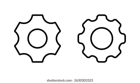 Setting icon vector. Cog sign and symbol. Gear Sign