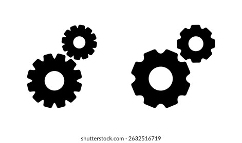 Setting icon vector. Cog sign and symbol. Gear Sign