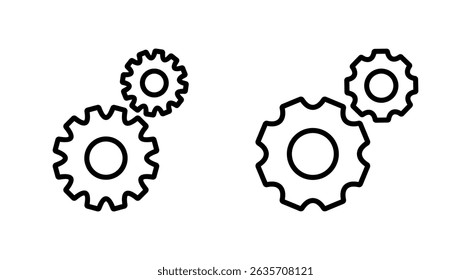 Setting icon vector. Cog sign and symbol. Gear Sign