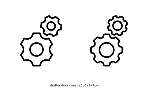 Setting icon vector. Cog sign and symbol. Gear Sign