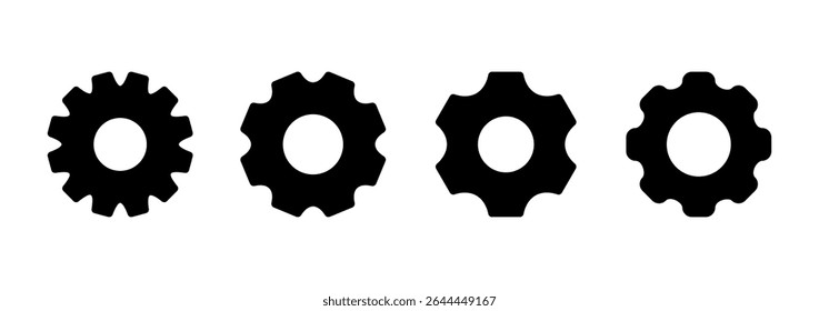 Setting icon vector. Cog sign and symbol. Gear Sign