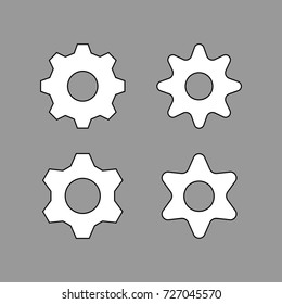 Setting icon vector design