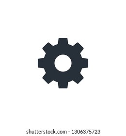 Setting icon vector design, gear symbol.
