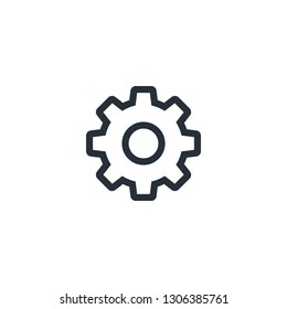 Setting icon vector design, gear symbol.