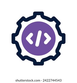 para abrir el Navegador. icono de doble tono vectorial para tu sitio web, móvil, presentación y diseño de logotipo.