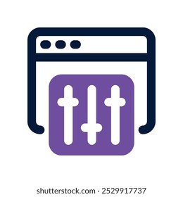 setting icon. vector dual tone icon for your website, mobile, presentation, and logo design.