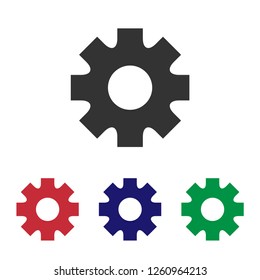 Setting icon vector. Gear