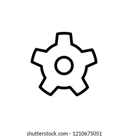 Setting Icon Vector. Gear, Cog 
Illustration within Line Art Style.  Applied as Trendy Symbol for Design Component, Websites, Presentation and Application - Vector. 