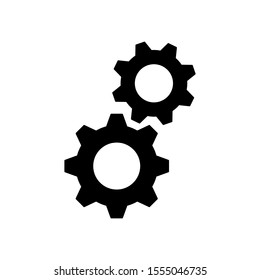 setting icon vector. gear icon vector. vector image machine gears and transmission parts