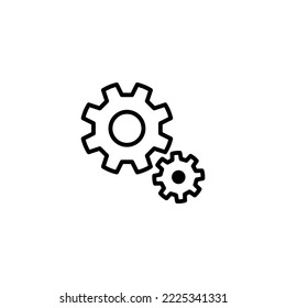 setting Icon vector illustration. Cog settings sign and symbol. Gear Sign