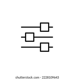 establecer la ilustración vectorial de icono. Símbolo y signo de configuración de código. Signo de engranaje