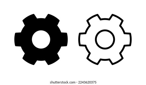 setting Icon vector illustration. Cog settings sign and symbol. Gear Sign