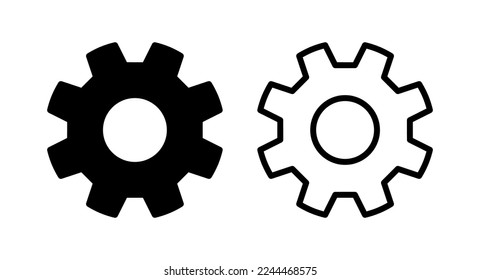 setting Icon vector illustration. Cog settings sign and symbol. Gear Sign