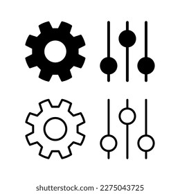 setting Icon vector illustration. Cog settings sign and symbol. Gear Sign