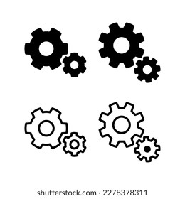 setting Icon vector illustration. Cog settings sign and symbol. Gear Sign