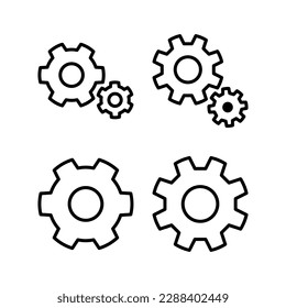 setting Icon vector illustration. Cog settings sign and symbol. Gear Sign