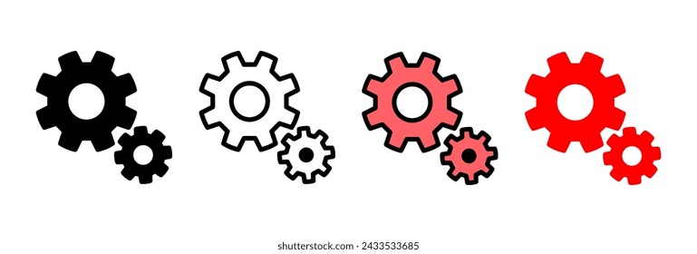 setting Icon vector illustration. Cog settings sign and symbol. Gear Sign