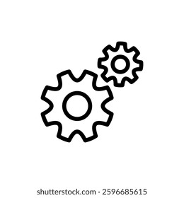setting Icon vector illustration. Cog settings sign and symbol. Gear Sign
