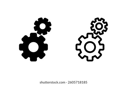 setting Icon vector illustration. Cog settings sign and symbol. Gear Sign