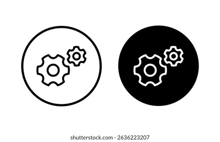 setting Icon vector illustration. Cog settings sign and symbol. Gear Sign