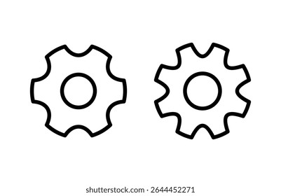 setting Icon vector illustration. Cog settings sign and symbol. Gear Sign