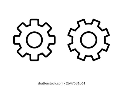setting Icon vector illustration. Cog settings sign and symbol. Gear Sign