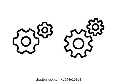 setting Icon vector illustration. Cog settings sign and symbol. Gear Sign