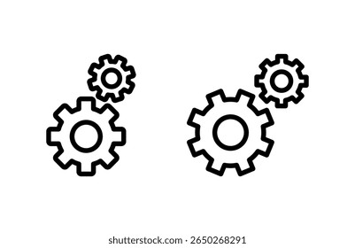 setting Icon vector illustration. Cog settings sign and symbol. Gear Sign