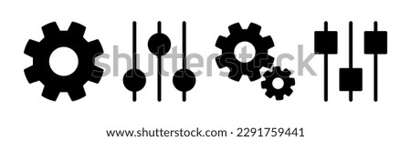 setting Icon vector illustration. Cog settings sign and symbol. Gear Sign