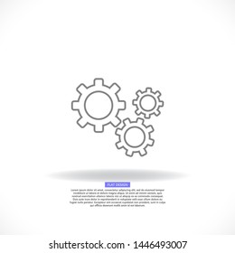 Setting icon vector . Illustration design